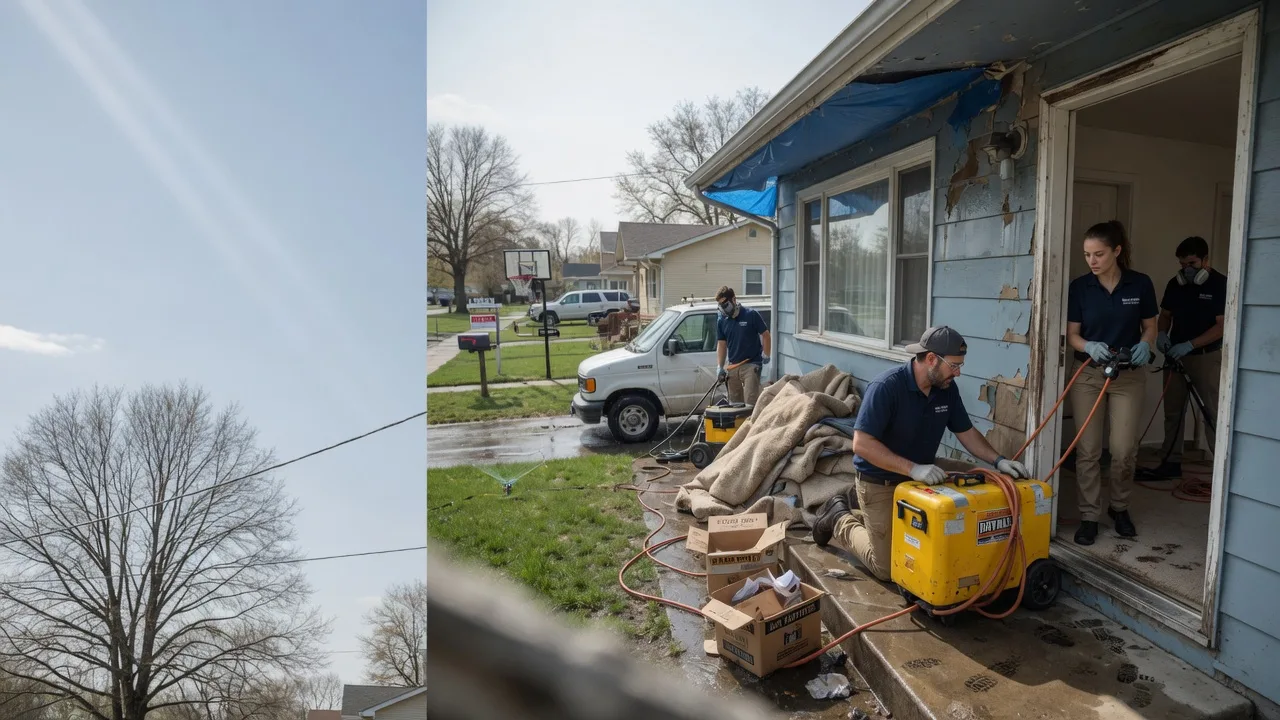 Basement Flood Cleanup in Blue Mound, IL near me